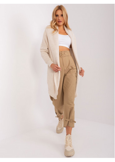 Béžovo hnedý kardigán