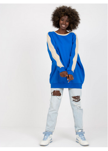 Modrá mikinová tunika