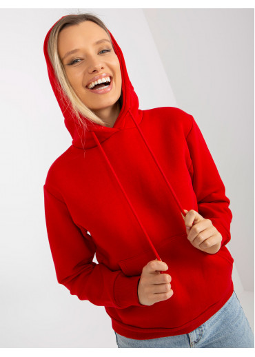 Červená basic mikina