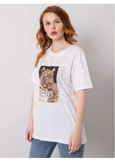 Biele bavlnené tričko