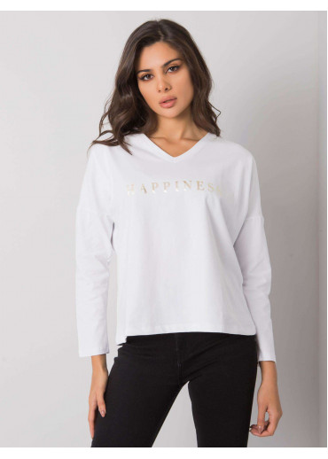 Biele tričko s dlhým rukávom