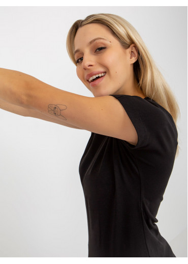 Čierne basic tričko