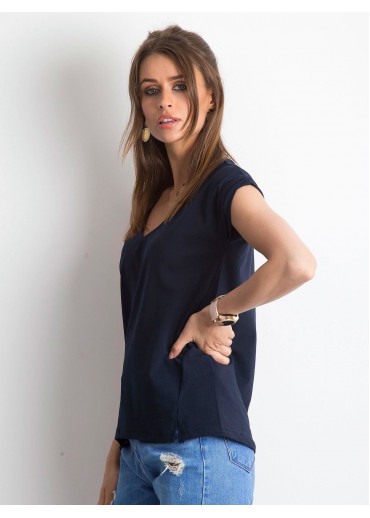 Modré basic tričko