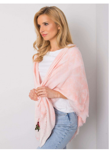 Ružová šatka s výšivkami