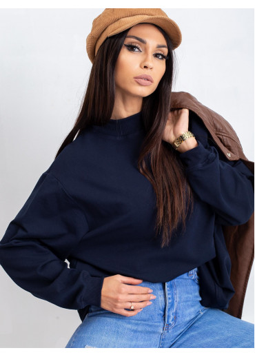 Modrá mikina so stojačikom