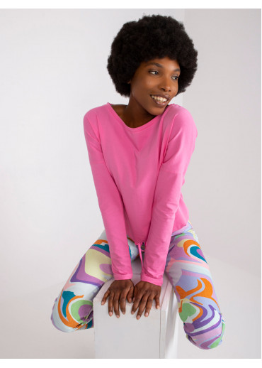 Ružové tričko s dlhým rukávom