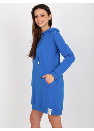 Modrá mikinová tunika