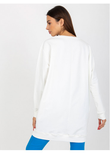 Smotanovo biela mikinová tunika