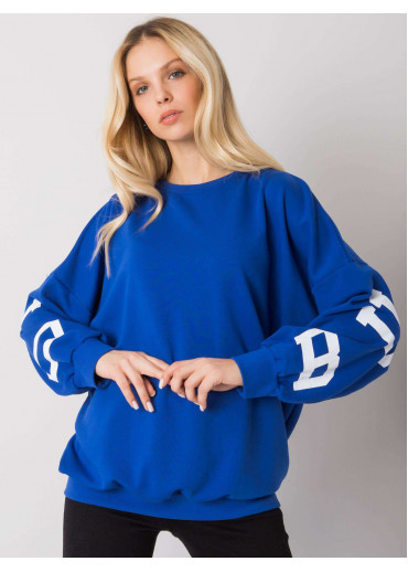 Svetlomodrá mikina s potlačou