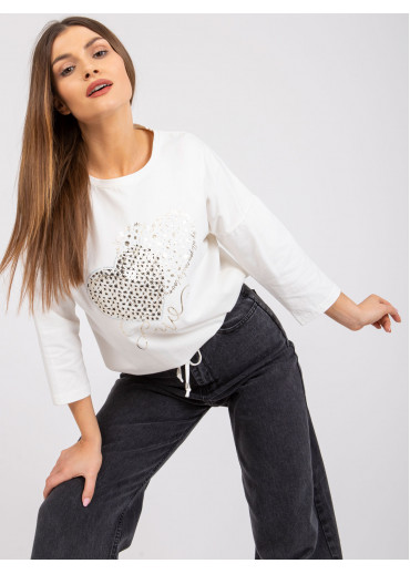 Smotanovo biele tričko s potlačou