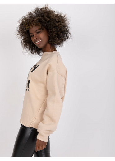 Béžovo hnedá mikina