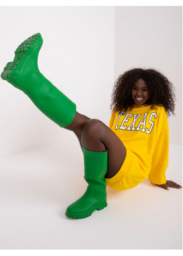 Žltá predĺžená mikina