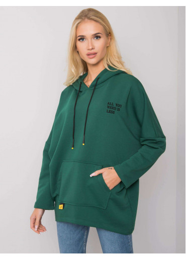 Zelená mikina s kapucňou