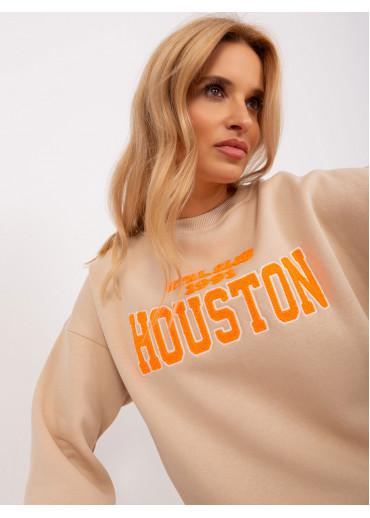 Béžovo hnedá mikina