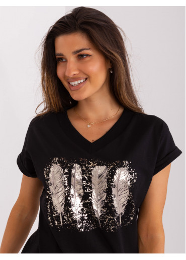 Čierne tričko s potlačou