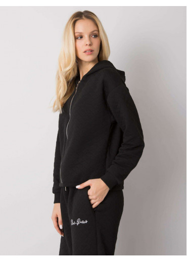 Čierna mikina s kapucňou