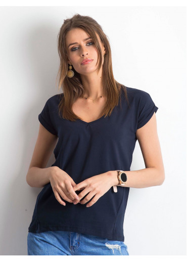 Modré basic tričko