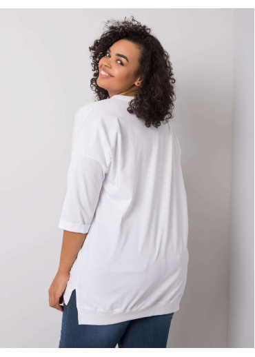Biele tričko s 3/4 rukávom
