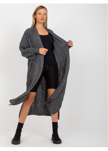 Tmavosivý kardigán