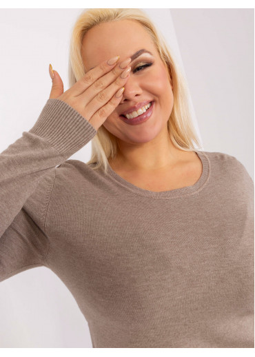 Kapučínovo hnedý pulóver