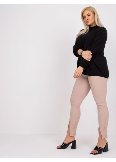 Čierna bavlnená mikina