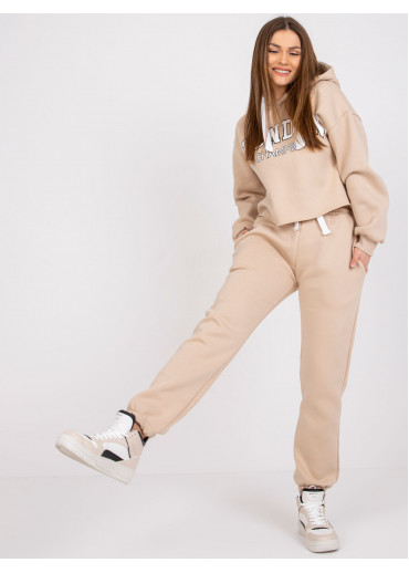 Béžovo hnedá tepláková súprava