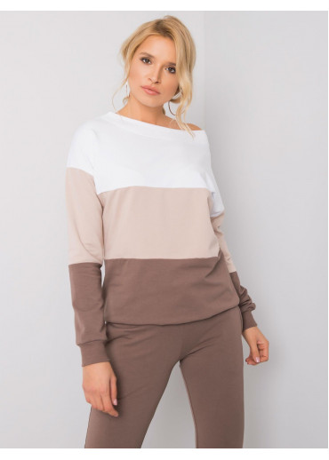 Béžovo hnedá tepláková súprava