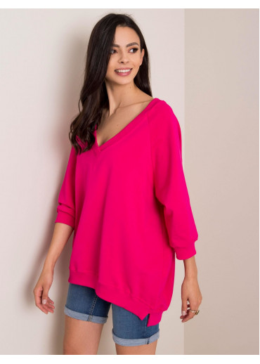 Tmavopúdrovo ružová mikina