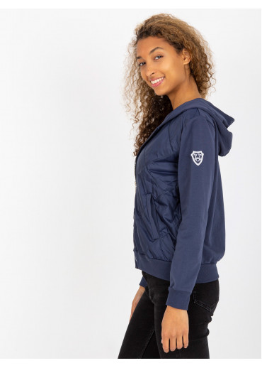 Modrá mikina s kapucňou