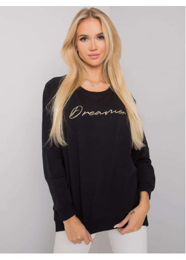 Čierna basic mikina