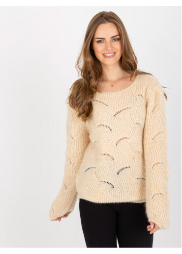 Béžovo hnedý pulóver