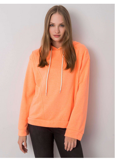 Oranžová mikina s kapucňou