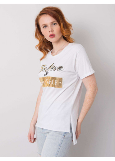 Biele bavlnené tričko