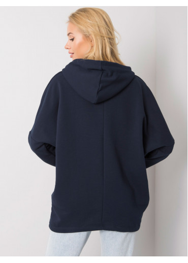 Modrá mikina s kapucňou