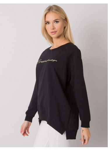 Čierna basic mikina