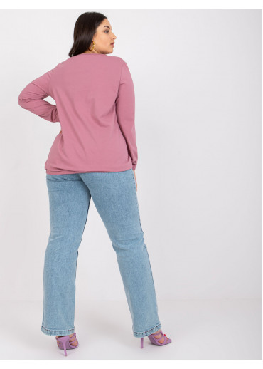 Tmavopúdrovo ružové tričko