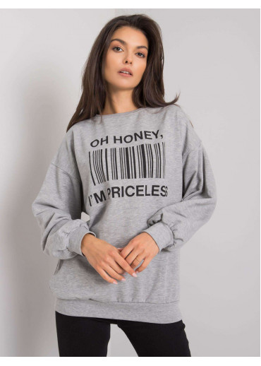 Sivé tričko s dlhým rukávom