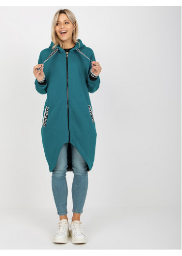 Tmavomodrá asymetrická mikina