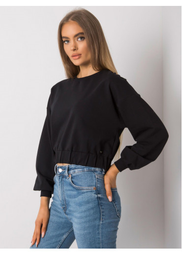 Čierna crop top mikina