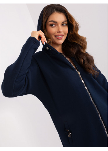 Modrá predĺžená mikina