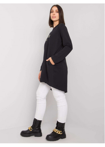 Čierna tunika s potlačou