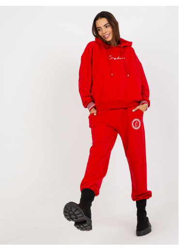 Červená tepláková súprava