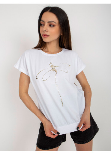 Biele tričko vážka