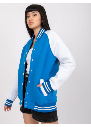 Modrá baseballová mikina