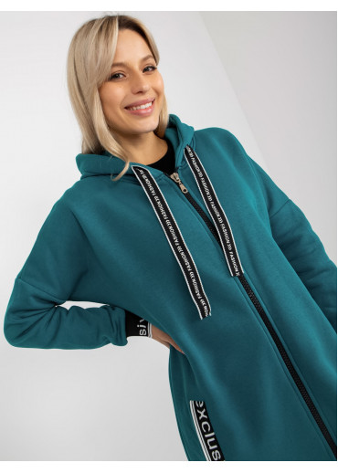 Tmavomodrá asymetrická mikina