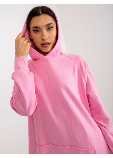 Ružová dlhá mikina