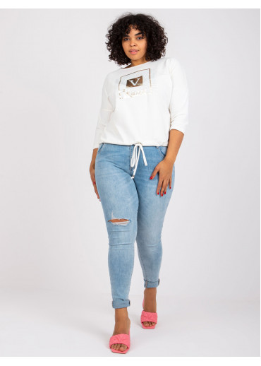 Smotanovo biele tričko s potlačou