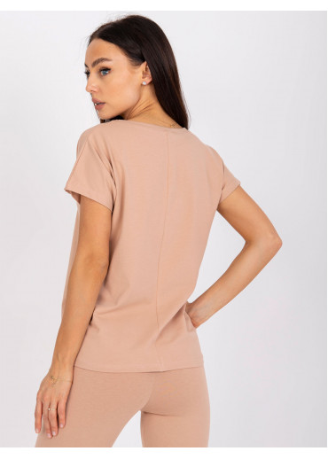 Hnedé basic tričko