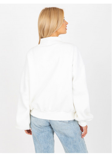 Smotanovo biela mikina s potlačou