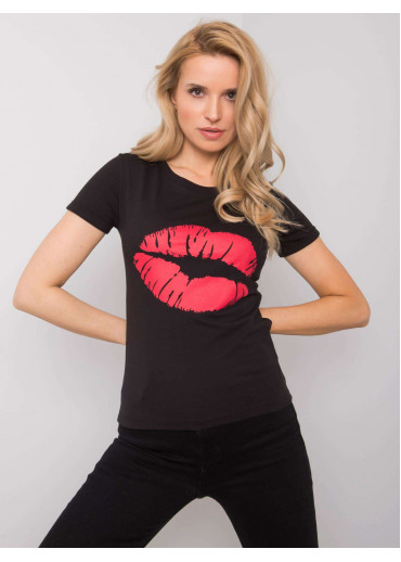 Čierne bavlnené tričko